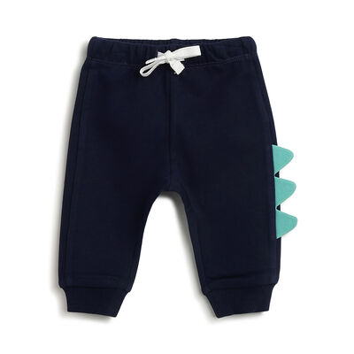 Boys Dark Blue Solid Trouser